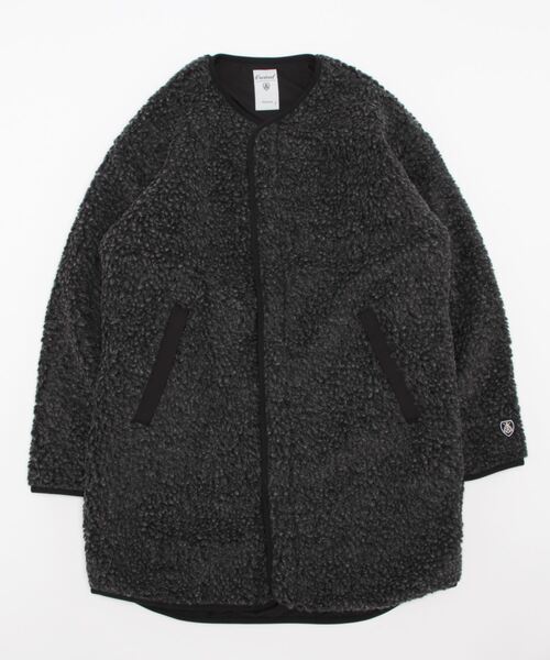 ORCIVAL（オーシバル）の「WOOL BOA COLLARLESS COAT（ノーカラー 