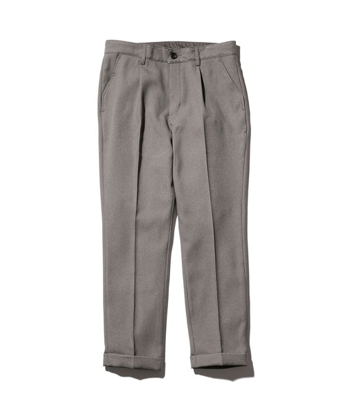 MR.OLIVE（ミスターオリーブ）の「MR.OLIVE/ミスターオリーブ RETORO POLYESTER TWILL / ONE PLEATS STA-PREST TAPERED PANTS スリムテーパード スラックス（スラックス・メンズ・ブラック/グレー/ネイビー/チャコール・S/M/L）」の5枚目の写真