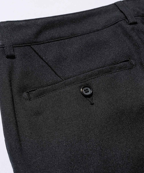 MR.OLIVE（ミスターオリーブ）の「MR.OLIVE/ミスターオリーブ RETORO POLYESTER TWILL / ONE PLEATS STA-PREST TAPERED PANTS スリムテーパード スラックス（スラックス・メンズ・ブラック/グレー/ネイビー/チャコール・S/M/L）」の11枚目の写真