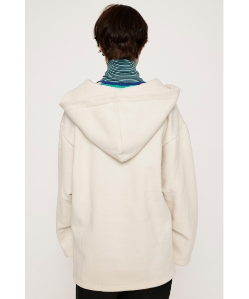 SLY(スライ)の「SW HOODIE TUNIC スウェット フ―ディー チュニック パーカー トレーナー(スウェット・レディース・ブラック/アイボリー/パープル・FREE)」の8枚目の写真