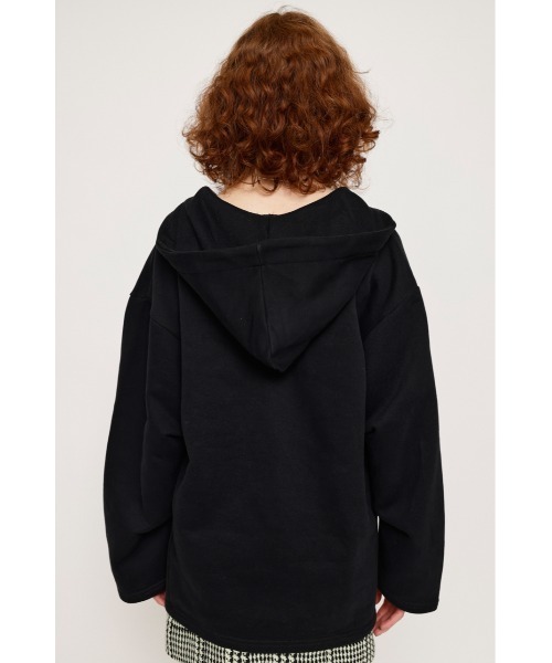 SLY(スライ)の「SW HOODIE TUNIC スウェット フ―ディー チュニック パーカー トレーナー(スウェット・レディース・ブラック/アイボリー/パープル・FREE)」の13枚目の写真
