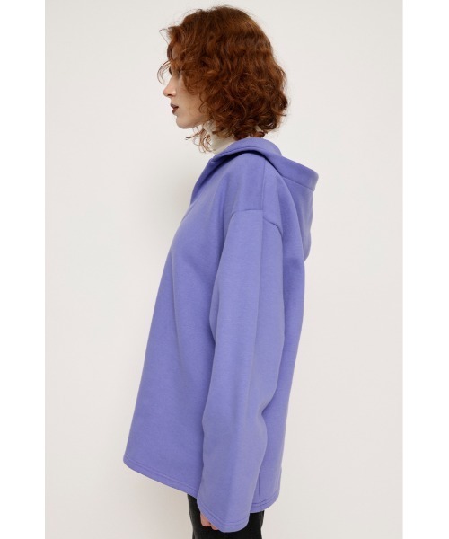 SLY(スライ)の「SW HOODIE TUNIC スウェット フ―ディー チュニック パーカー トレーナー(スウェット・レディース・ブラック/アイボリー/パープル・FREE)」の19枚目の写真