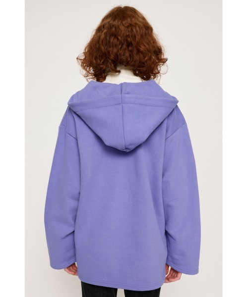 SLY(スライ)の「SW HOODIE TUNIC スウェット フ―ディー チュニック パーカー トレーナー(スウェット・レディース・ブラック/アイボリー/パープル・FREE)」の20枚目の写真