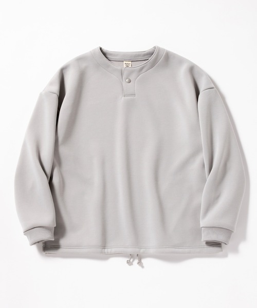 Jackman（ジャックマン）の「Sweat Himo Henley（スウェット・メンズ・ライトグレー/ブラック・LARGE/X-LARGE/MEDIUM）」の12枚目の写真