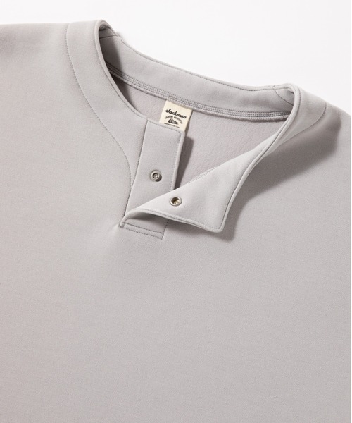 Jackman（ジャックマン）の「Sweat Himo Henley（スウェット・メンズ・ライトグレー/ブラック・LARGE/X-LARGE/MEDIUM）」の14枚目の写真