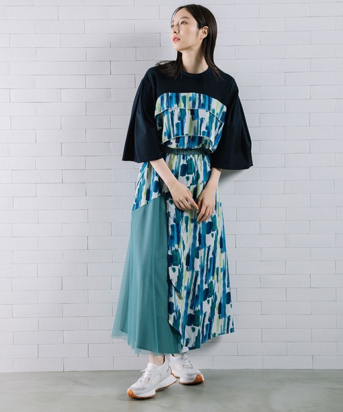 MARECHAL TERRE(マルシャルテル)の「プリントスカート(スカート・レディース・レッド/エメラルド/パープル・MEDIUM)」の19枚目の写真