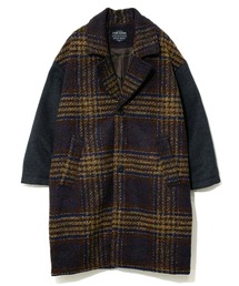 CUBE SUGAR | CUBE SUGAR/キューブシュガー　チェック×ヘリンボーン チェスターCO(チェスターコート)