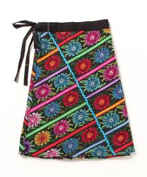 TIME WILL TELL WORKS（タイムウィルテルワークス）の「TIME WILL TELL  WORKS -  MED WRAP SKIRT EMBROIDERY（スカート）」
