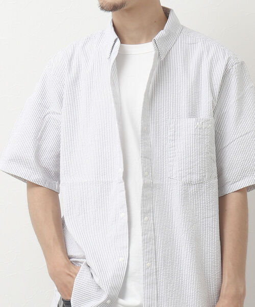 NANGA（ナンガ）の「【NANGA/ナンガ】別注S/S DAILY SHIRT 半袖 デイリーシャツ（シャツ/ブラウス・メンズ・グレー/ブラック/ブルー・L/M）」の3枚目の写真