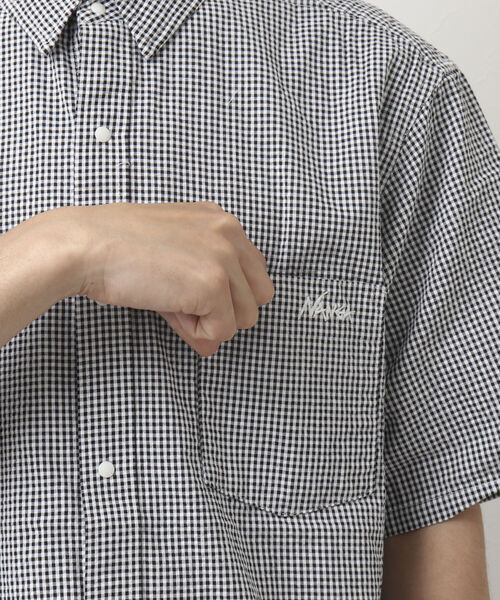 NANGA（ナンガ）の「【NANGA/ナンガ】別注S/S DAILY SHIRT 半袖 デイリーシャツ（シャツ/ブラウス・メンズ・グレー/ブラック/ブルー・L/M）」の10枚目の写真