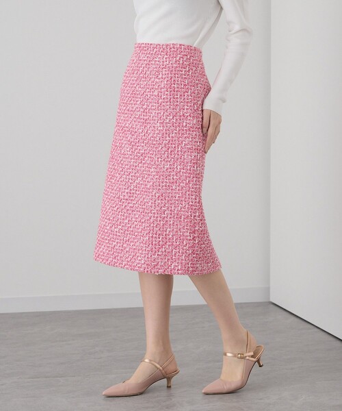 ANAYI（アナイ）の「【セットアップ対応商品】トーンミックスツイード スカート（スカート・レディース・ネイビー/レッド・38/36/34）」の8枚目の写真