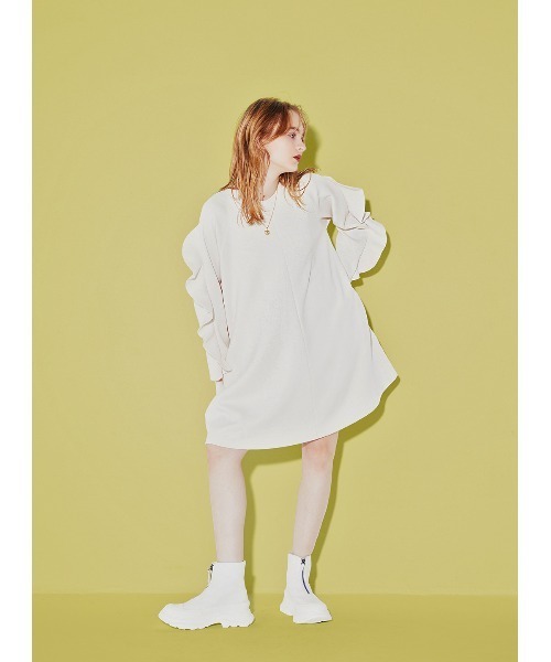 COEL（コエル）の「フリルスリーブミニワンピース（ドレス）」 - WEAR
