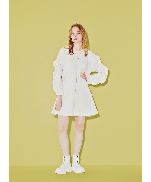 COEL（コエル）の「フリルスリーブミニワンピース（ドレス）」 - WEAR