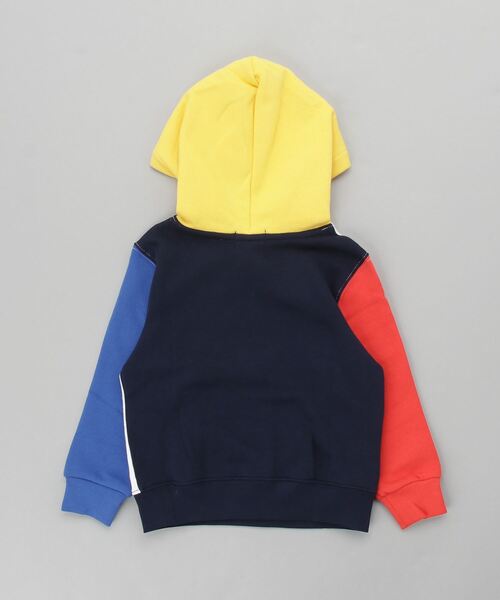 POLO RALPH LAUREN CHILDRENSWEAR（ポロ ラルフ ローレン チルドレンズウェア）の「カラーブロックド ロゴ フリース フーディ（パーカー・キッズ・ホワイト・4/6/7）」の2枚目の写真