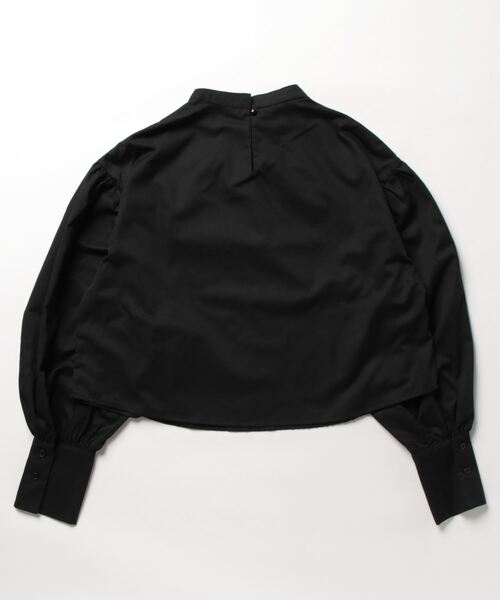 KOBE LETTUCE（コウベレタス）の「イージーケアボリュームスリーブバンドカラーブラウス（シャツ/ブラウス・レディース・レモンイエロー/ブラック/オフホワイト・FREE）」の14枚目の写真