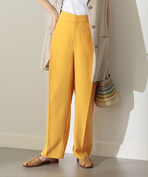 Demi-Luxe BEAMS(デミルクス ビームス)の「Demi-Luxe BEAMS / ドビークロス タックパンツ(その他パンツ・レディース・ネイビー/マスタード・36/38)」の5枚目の写真