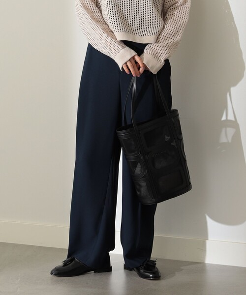 Demi-Luxe BEAMS(デミルクス ビームス)の「Demi-Luxe BEAMS / ドビークロス タックパンツ(その他パンツ・レディース・ネイビー/マスタード・36/38)」の9枚目の写真