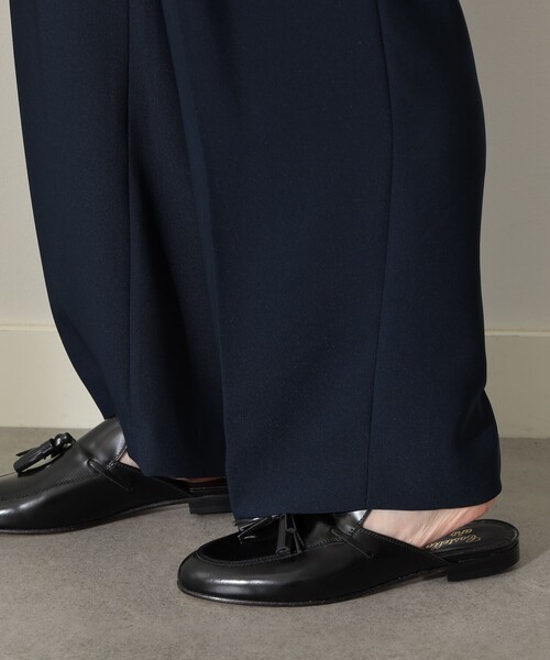 Demi-Luxe BEAMS(デミルクス ビームス)の「Demi-Luxe BEAMS / ドビークロス タックパンツ(その他パンツ・レディース・ネイビー/マスタード・36/38)」の19枚目の写真