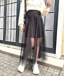 OLIVE des OLIVE | マルチwayチュール×ミニスカート(スカート)