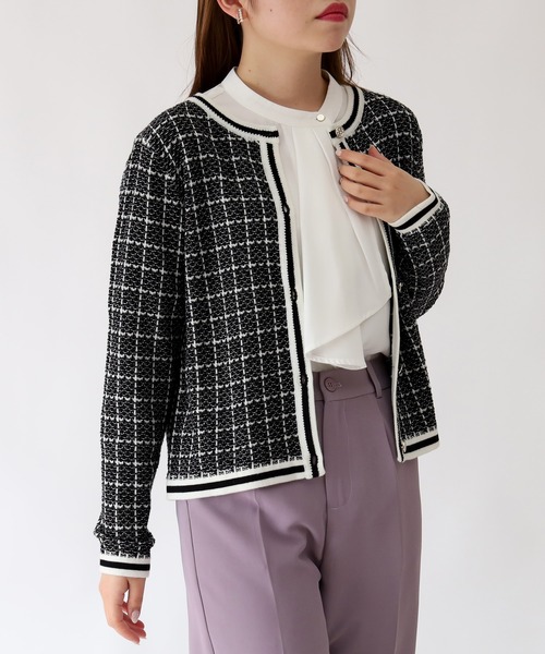 TRUDEA(トルディア)の「ツイードニットカーディガン(カーディガン/ボレロ)」 - WEAR