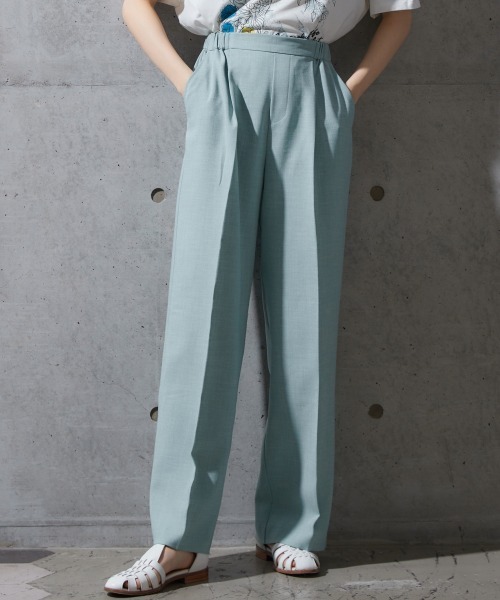 miclat（ミクラ）の「大きいサイズ　麻調合繊カラーパンツ　miclat（その他パンツ・レディース・マスタード/ブラック/ミント/レッド/グリーン・L/LL/3L/4L/5L）」の9枚目の写真