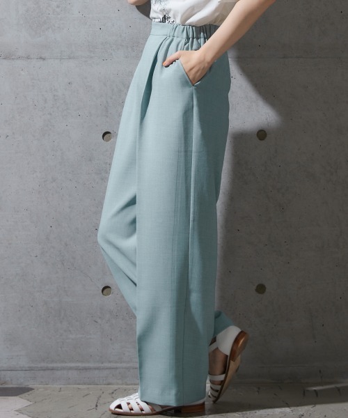 miclat（ミクラ）の「大きいサイズ　麻調合繊カラーパンツ　miclat（その他パンツ・レディース・マスタード/ブラック/ミント/レッド/グリーン・L/LL/3L/4L/5L）」の18枚目の写真