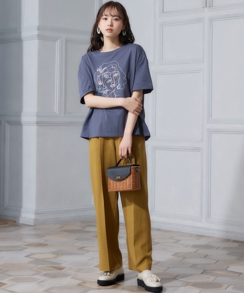 miclat（ミクラ）の「大きいサイズ　麻調合繊カラーパンツ　miclat（その他パンツ・レディース・マスタード/ブラック/ミント/レッド/グリーン・L/LL/3L/4L/5L）」の14枚目の写真