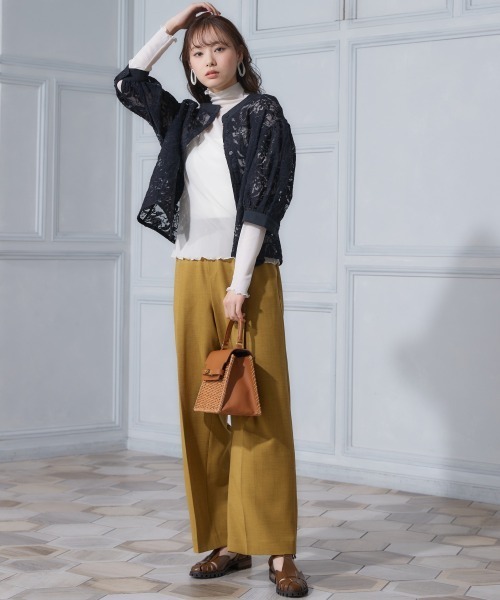 miclat（ミクラ）の「大きいサイズ　麻調合繊カラーパンツ　miclat（その他パンツ・レディース・マスタード/ブラック/ミント/レッド/グリーン・L/LL/3L/4L/5L）」の16枚目の写真