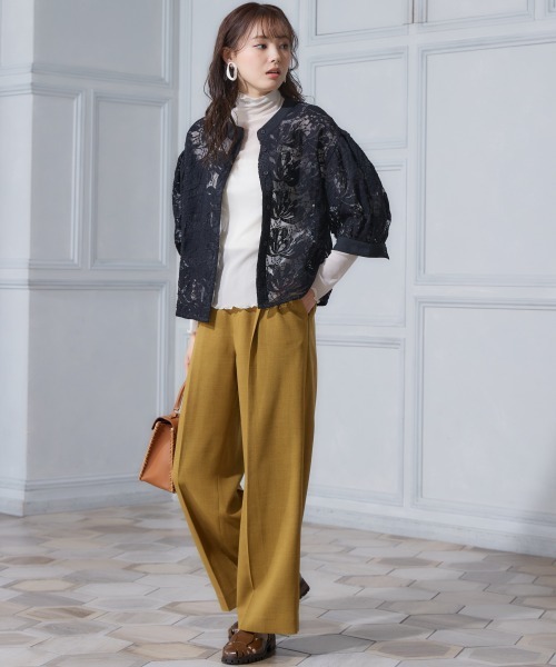 miclat（ミクラ）の「大きいサイズ　麻調合繊カラーパンツ　miclat（その他パンツ・レディース・マスタード/ブラック/ミント/レッド/グリーン・L/LL/3L/4L/5L）」の20枚目の写真