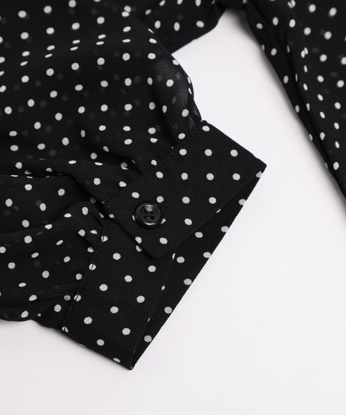 ドット柄ブラウス（シャツ/ブラウス）｜La-gemme（ラジェム）の