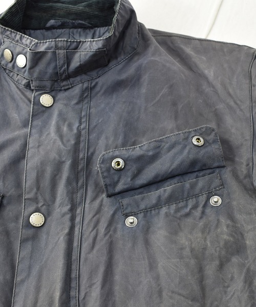 Barbour（バブアー）の「【ヴィンテージ古着】Barbour/バブアー ”INTERNATIONAL” インターナショナル オイルド ライダースジャケット（ライダースジャケット・メンズ・グレー・LARGE）」の16枚目の写真