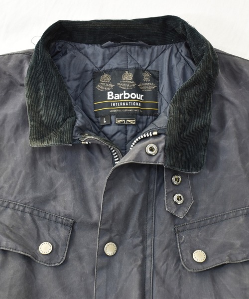 Barbour（バブアー）の「【ヴィンテージ古着】Barbour/バブアー ”INTERNATIONAL” インターナショナル オイルド ライダースジャケット（ライダースジャケット・メンズ・グレー・LARGE）」の9枚目の写真