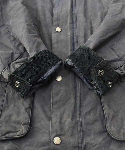 Barbour（バブアー）の「【ヴィンテージ古着】Barbour/バブアー ”INTERNATIONAL” インターナショナル オイルド ライダースジャケット（ライダースジャケット・メンズ・グレー・LARGE）」の7枚目の写真
