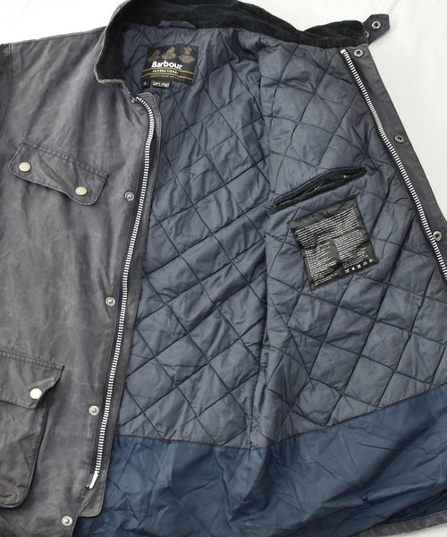 Barbour（バブアー）の「【ヴィンテージ古着】Barbour/バブアー ”INTERNATIONAL” インターナショナル オイルド ライダースジャケット（ライダースジャケット・メンズ・グレー・LARGE）」の19枚目の写真
