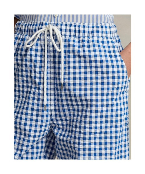 美品】ポロバイラルフローレン シアサッカーキャロットジョガー 美品】ポロバイラルフローレン シアサッカーキャロットジョガー