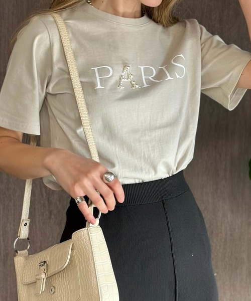 deux amour（ドゥーザムール）の「PARIS T（その他トップス・レディース・ベージュ/ホワイト/ブラック/ブラック×シルバー/ホワイト×シルバー・FREE）」の13枚目の写真