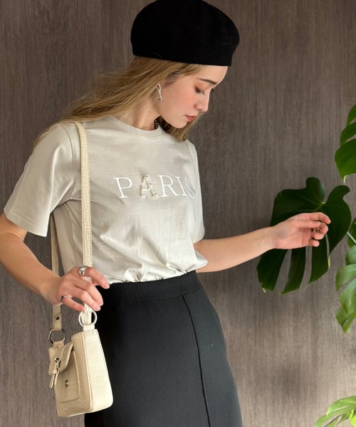 deux amour（ドゥーザムール）の「PARIS T（その他トップス・レディース・ベージュ/ホワイト/ブラック/ブラック×シルバー/ホワイト×シルバー・FREE）」の22枚目の写真