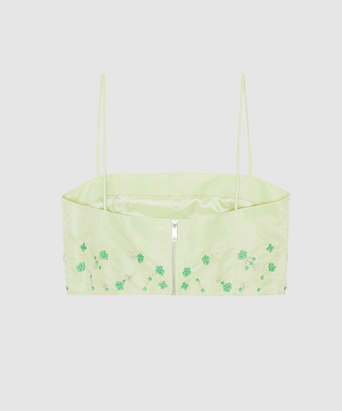 GANNI（ガニー）の「Outerwear Nylon Top（キャミソール・レディース・グリーン系その他・34/36/38）」の2枚目の写真