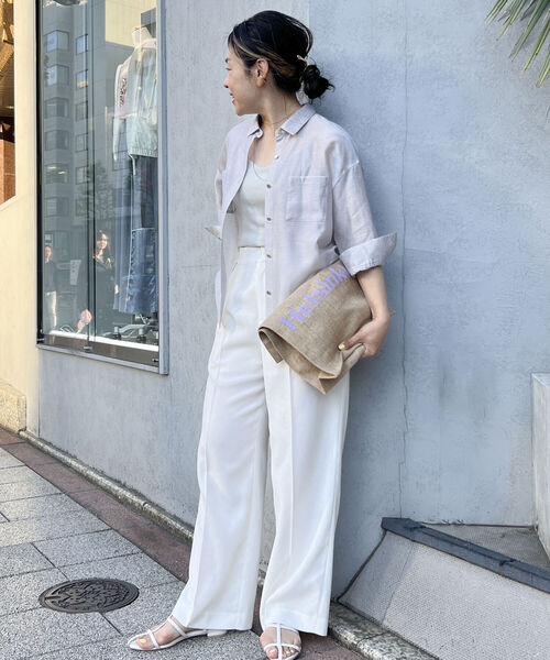 NOLLEY’S（ノーリーズ）の「シアースラブ5分袖ブラウス（シャツ/ブラウス・レディース・ネイビー/ベビーピンク/ロイヤルブルー/グレイッシュベージュ・36/38）」の17枚目の写真