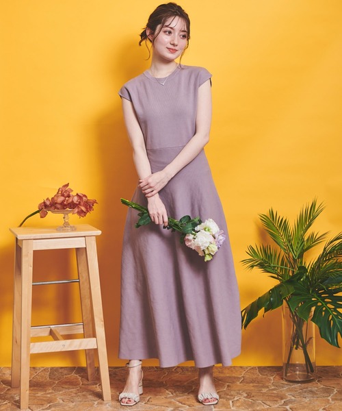 NOELA(ノエラ)の「切替ニットワンピース(ワンピース・レディース・オフホワイト/ネイビー/ピンク・フリー)」の10枚目の写真