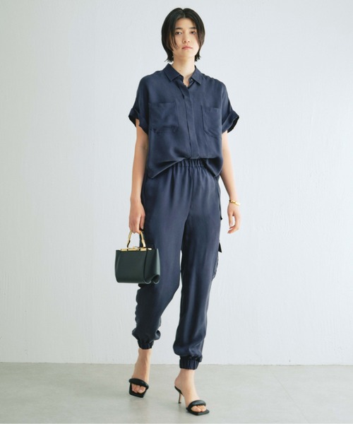 GALLARDAGALANTE(ガリャルダガランテ)の「キュプラシャツ(シャツ/ブラウス・レディース・モカ/カーキ/ネイビー・FREE)」の16枚目の写真