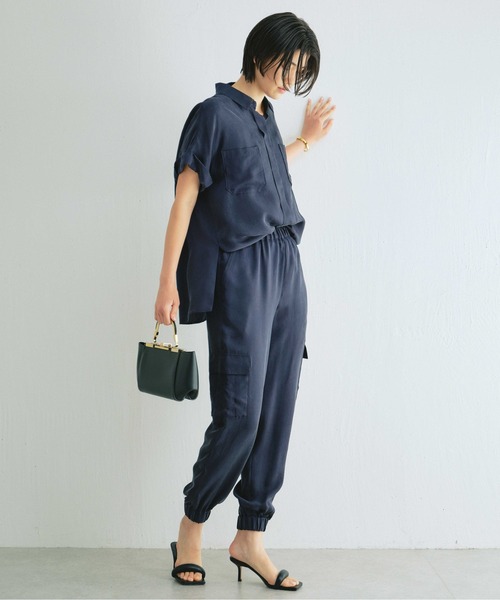 GALLARDAGALANTE(ガリャルダガランテ)の「キュプラシャツ(シャツ/ブラウス・レディース・モカ/カーキ/ネイビー・FREE)」の17枚目の写真