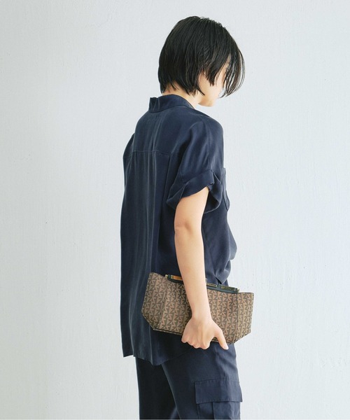 GALLARDAGALANTE(ガリャルダガランテ)の「キュプラシャツ(シャツ/ブラウス・レディース・モカ/カーキ/ネイビー・FREE)」の20枚目の写真