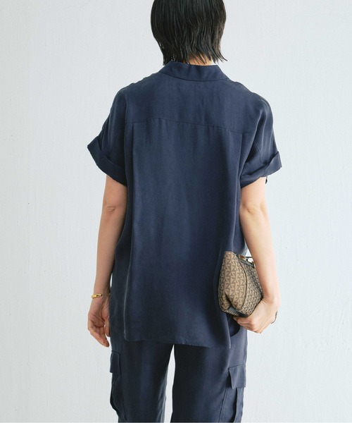 GALLARDAGALANTE(ガリャルダガランテ)の「キュプラシャツ(シャツ/ブラウス・レディース・モカ/カーキ/ネイビー・FREE)」の21枚目の写真