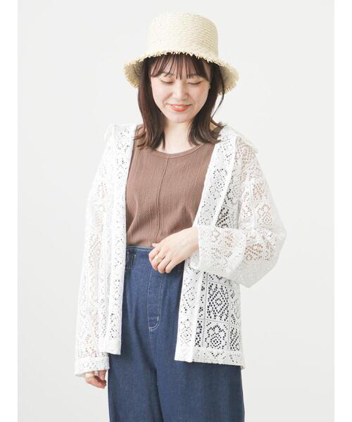 ehka sopo（エヘカソポ）の「ぽこぽこタンクトップ（タンクトップ・レディース・ブラック/オフホワイト/グリーン/モカ・ﾌﾘ-）」の20枚目の写真