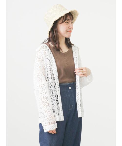 ehka sopo（エヘカソポ）の「ぽこぽこタンクトップ（タンクトップ・レディース・ブラック/オフホワイト/グリーン/モカ・ﾌﾘ-）」の21枚目の写真