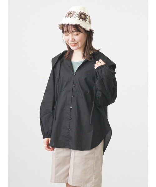 ehka sopo（エヘカソポ）の「ぽこぽこタンクトップ（タンクトップ・レディース・ブラック/オフホワイト/グリーン/モカ・ﾌﾘ-）」の10枚目の写真