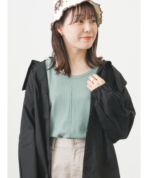 ehka sopo（エヘカソポ）の「ぽこぽこタンクトップ（タンクトップ・レディース・ブラック/オフホワイト/グリーン/モカ・ﾌﾘ-）」の17枚目の写真