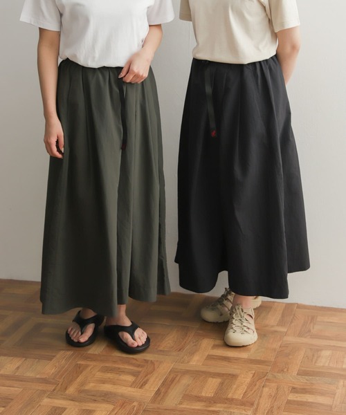 Gramicci（グラミチ）の「『別注』GRAMICCI　20thナイロンロングスカート（スカート・レディース・ライトグレー/ブラック/チャコールグレー・FREE）」の18枚目の写真