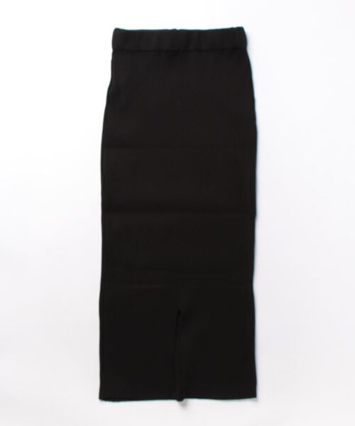 ANAP（アナップ）の「リブニットナロースカート（スカート・レディース・オレンジ/ベージュ系その他/イエロー×グリーン/ブラック/モカ・FREE）」の6枚目の写真